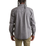 HOWLER BROS 01. MENS APPAREL - MENS LS SHIRTS - MENS LS BUTTON UP Men's Dust Up Denim Snapshirt JOVI GREY WASH