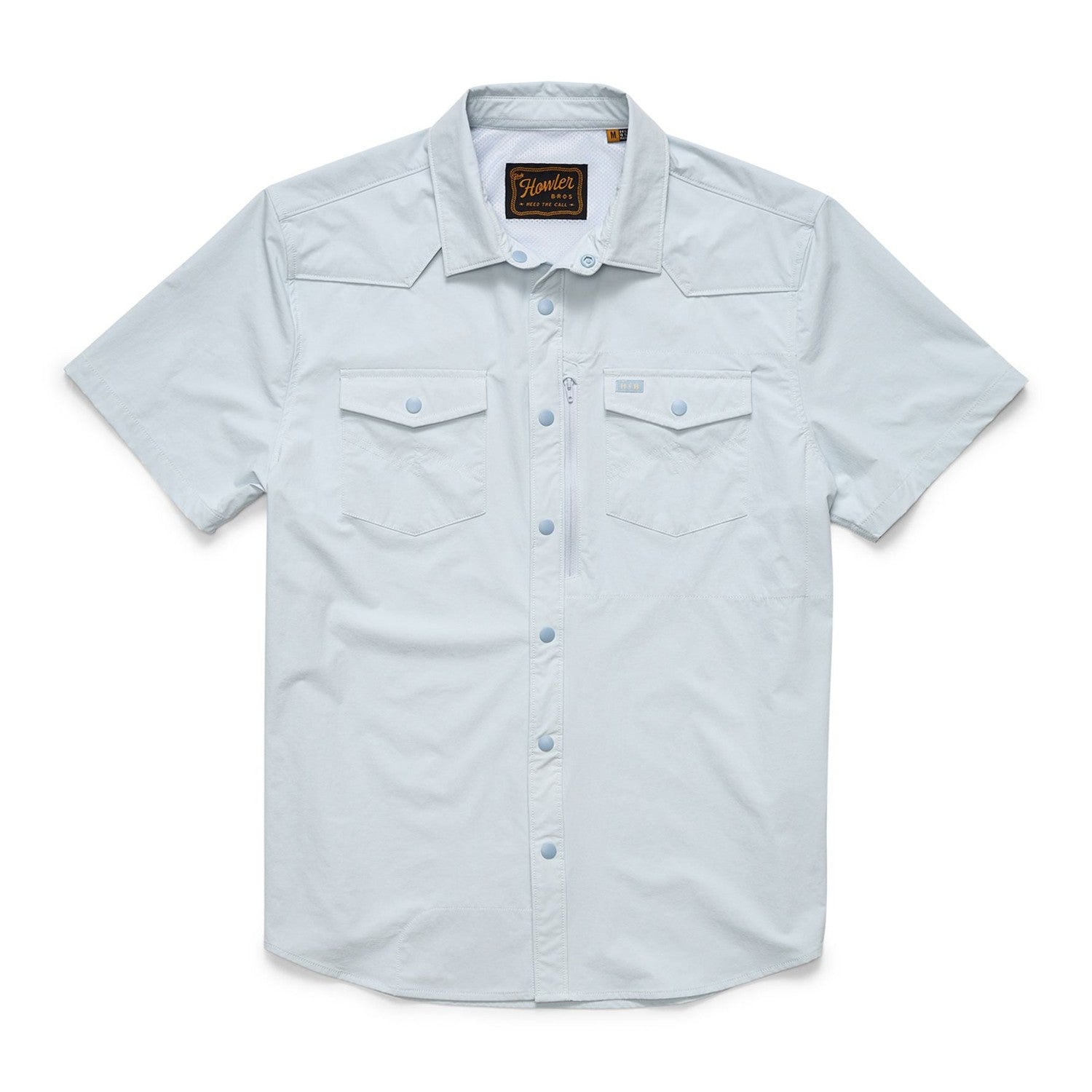 Howler Bros 01. MENS APPAREL - MENS SS SHIRTS - MENS SS BUTTON UP Men's Emerger Tech Shirt CLOUD