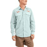 Howler Bros 01. MENS APPAREL - MENS LS SHIRTS - MENS LS BUTTON UP Men's Gaucho Snapshirt FLAMINGO FLIGHT