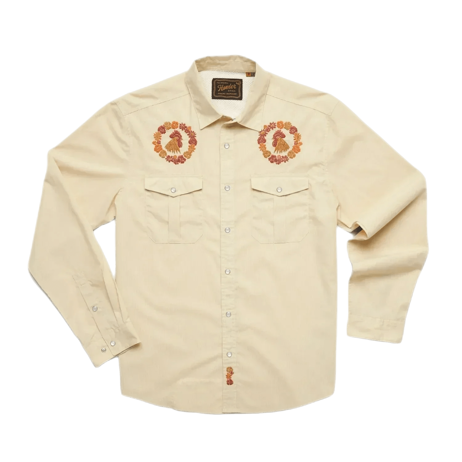 Howler Bros 01. MENS APPAREL - MENS LS SHIRTS - MENS LS BUTTON UP Men's Gaucho Snapshirt RING AROUND THE ROOSTER