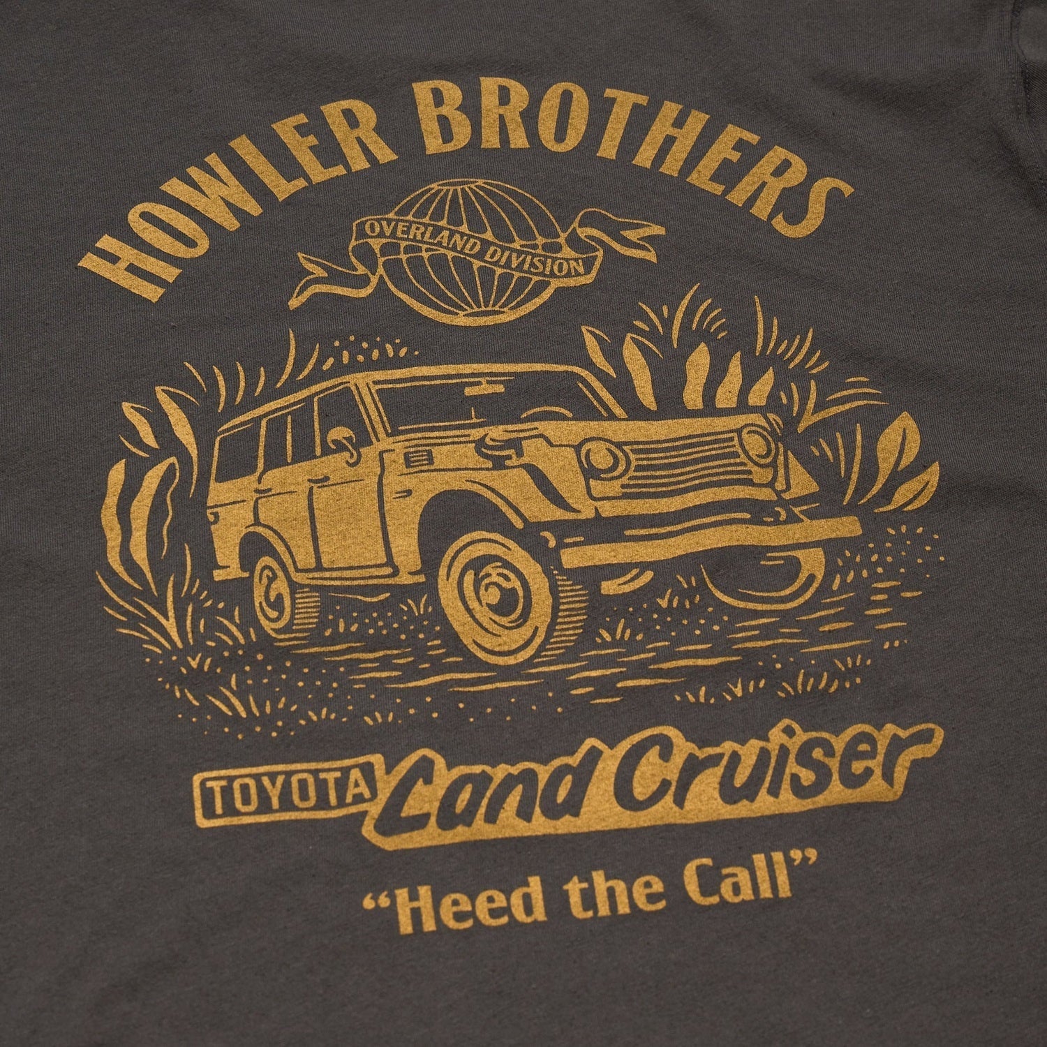 Howler Bros 01. MENS APPAREL - MENS T-SHIRTS - MENS T-SHIRT SS Men's Graphic Shirt HB X LAND CRUISER | ANTIQUE BLACK