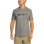 Howler Bros 01. MENS APPAREL - MENS T-SHIRTS - MENS T-SHIRT SS Men's Graphic Shirt TROUT BOLT | ATHLETIC GREY HEATHER