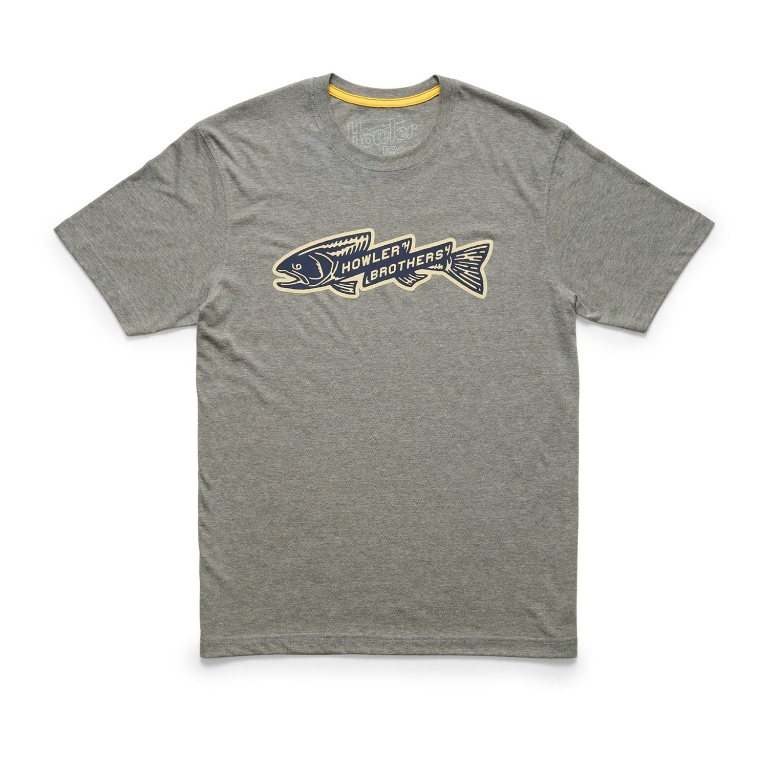 Howler Bros 01. MENS APPAREL - MENS T-SHIRTS - MENS T-SHIRT SS Men's Graphic Shirt TROUT BOLT | ATHLETIC GREY HEATHER