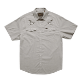 Howler Bros 01. MENS APPAREL - MENS SS SHIRTS - MENS SS BUTTON UP Men's H Bar B Snapshirt SEAGULLS | GREY OXFORD