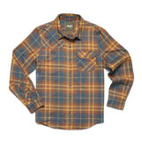 Howler Bros 01. MENS APPAREL - MENS LS SHIRTS - MENS LS BUTTON UP Men's Harker's Flannel KEMPTON PLAID | STARGAZER