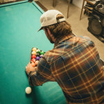 Howler Bros 01. MENS APPAREL - MENS LS SHIRTS - MENS LS BUTTON UP Men's Harker's Flannel KEMPTON PLAID | STARGAZER