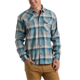 Howler Bros 01. MENS APPAREL - MENS LS SHIRTS - MENS LS BUTTON UP Men's Harker's Flannel CAVERN PLAID | FINE MORNING