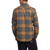 Howler Bros 01. MENS APPAREL - MENS LS SHIRTS - MENS LS BUTTON UP Men's Harker's Flannel KEMPTON PLAID | STARGAZER