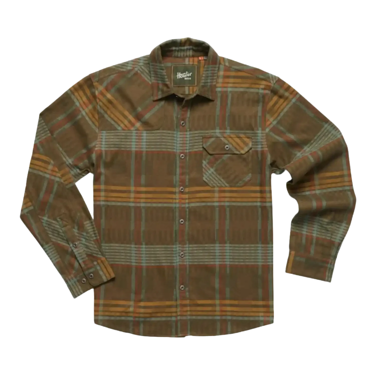 Howler Bros 01. MENS APPAREL - MENS LS SHIRTS - MENS LS BUTTON UP Men's Harker's Flannel CONOR PLAID | FORAGE