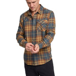 Howler Bros 01. MENS APPAREL - MENS LS SHIRTS - MENS LS BUTTON UP Men's Harker's Flannel KEMPTON PLAID | STARGAZER