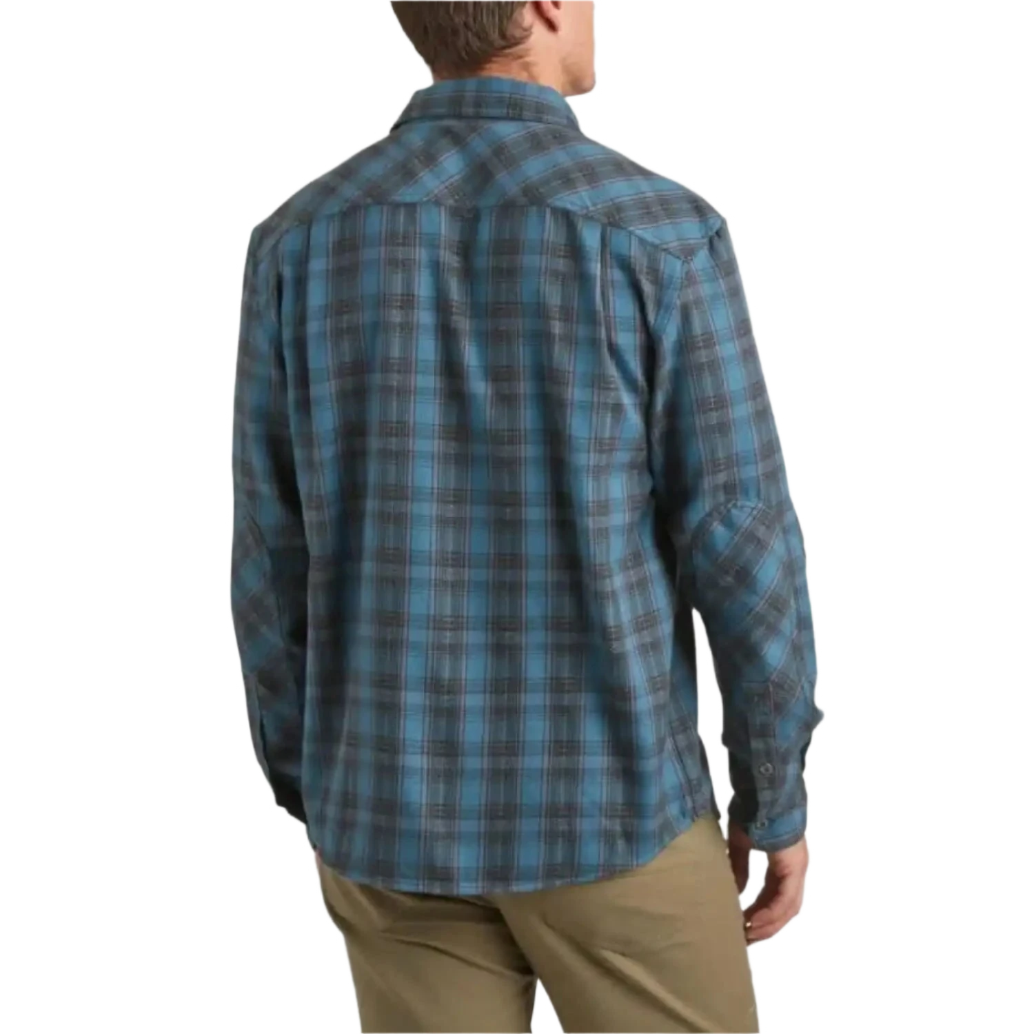 Howler Bros 01. MENS APPAREL - MENS LS SHIRTS - MENS LS BUTTON UP Men's Harker's Flannel COHEN PLAID | DARK TEAL