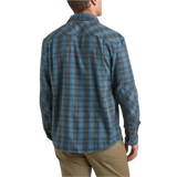 Howler Bros 01. MENS APPAREL - MENS LS SHIRTS - MENS LS BUTTON UP Men's Harker's Flannel COHEN PLAID | DARK TEAL