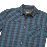 Howler Bros 01. MENS APPAREL - MENS LS SHIRTS - MENS LS BUTTON UP Men's Harker's Flannel BARRETT PLAID | BLUENOTE