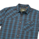 Howler Bros 01. MENS APPAREL - MENS LS SHIRTS - MENS LS BUTTON UP Men's Harker's Flannel BARRETT PLAID | BLUENOTE