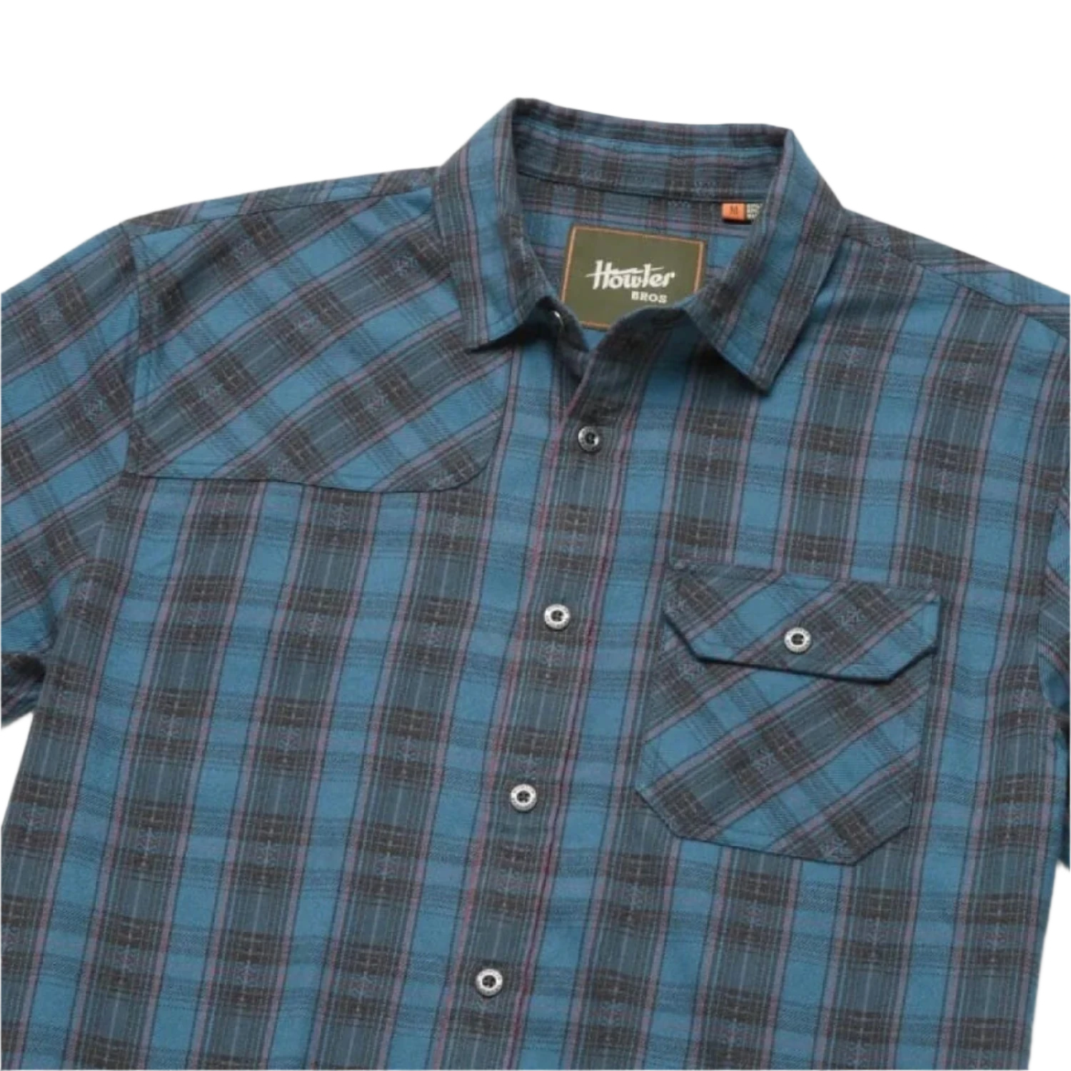 Howler Bros 01. MENS APPAREL - MENS LS SHIRTS - MENS LS BUTTON UP Men's Harker's Flannel BARRETT PLAID | BLUENOTE