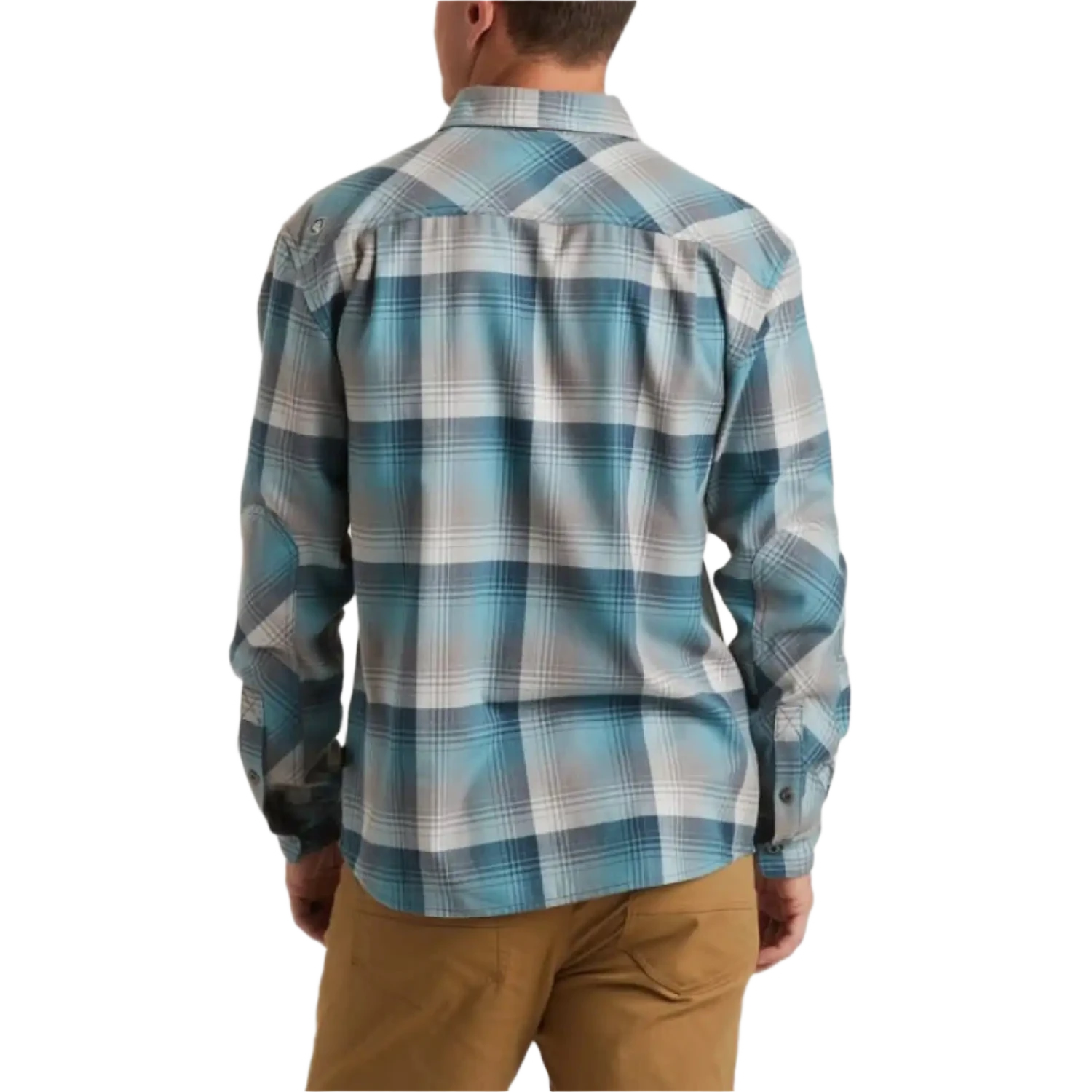 Howler Bros 01. MENS APPAREL - MENS LS SHIRTS - MENS LS BUTTON UP Men's Harker's Flannel CAVERN PLAID | FINE MORNING