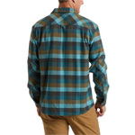 Howler Bros 01. MENS APPAREL - MENS LS SHIRTS - MENS LS BUTTON UP Men's Harker's Flannel GRICE PLAID | AQUAPOOL