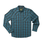 Howler Bros 01. MENS APPAREL - MENS LS SHIRTS - MENS LS BUTTON UP Men's Harker's Flannel BARRETT PLAID | BLUENOTE