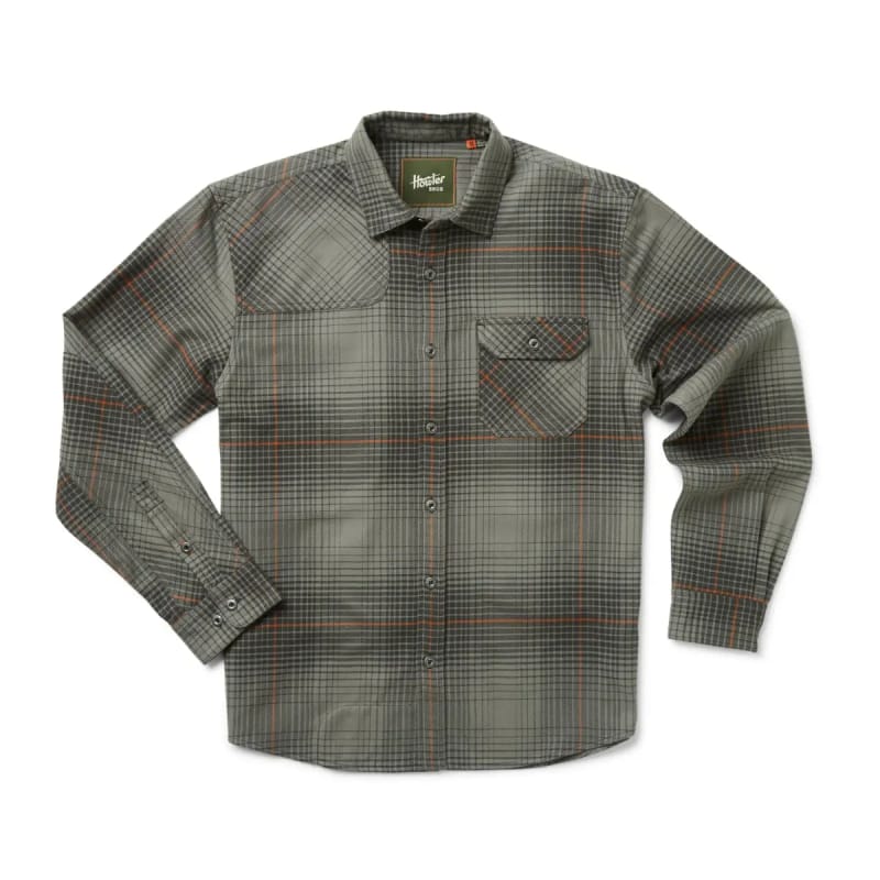 Howler Bros 01. MENS APPAREL - MENS LS SHIRTS - MENS LS BUTTON UP Men's Harker's Flannel ROBERTS PLAID | CHARCOAL