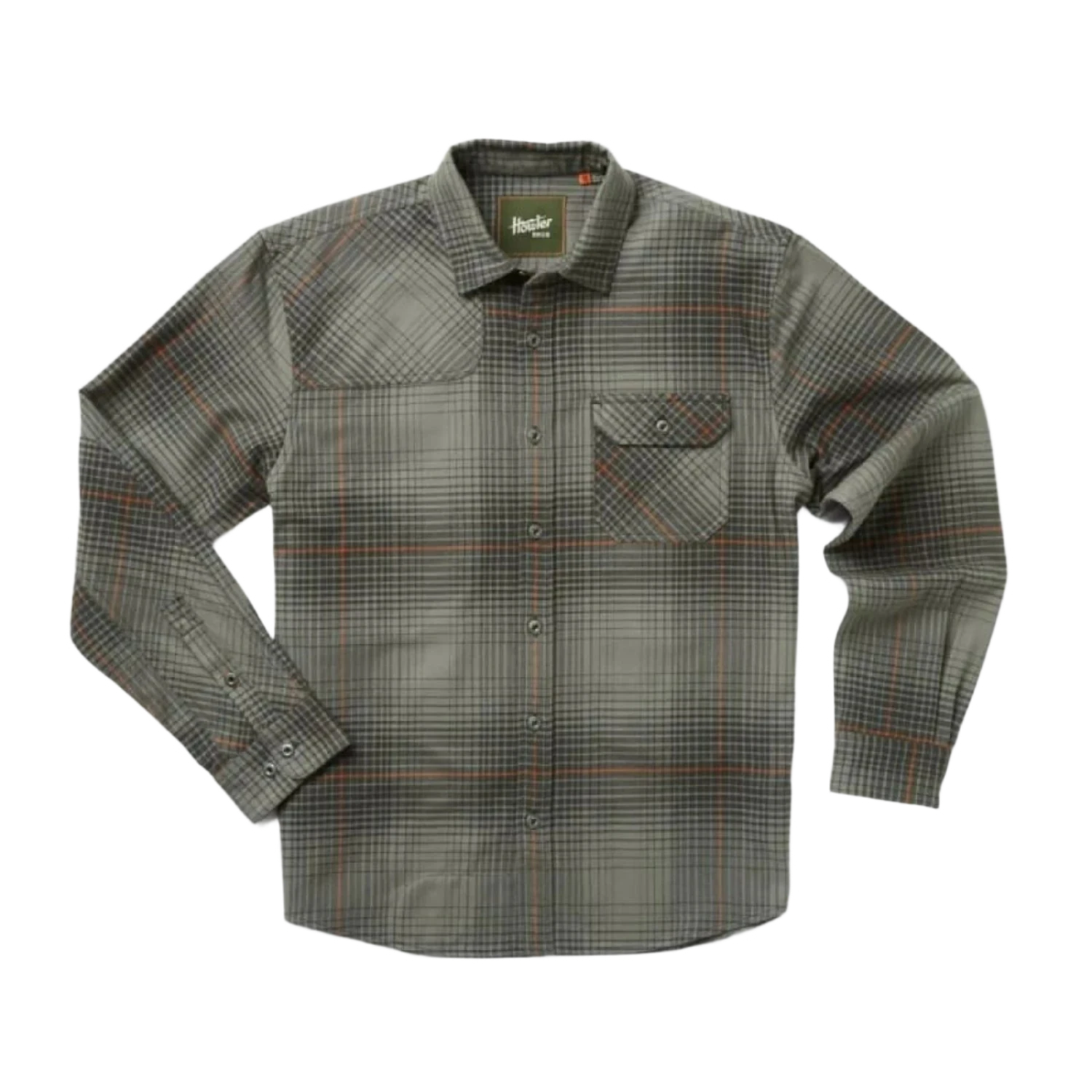 Howler Bros 01. MENS APPAREL - MENS LS SHIRTS - MENS LS BUTTON UP Men's Harker's Flannel ROBERTS PLAID | CHARCOAL