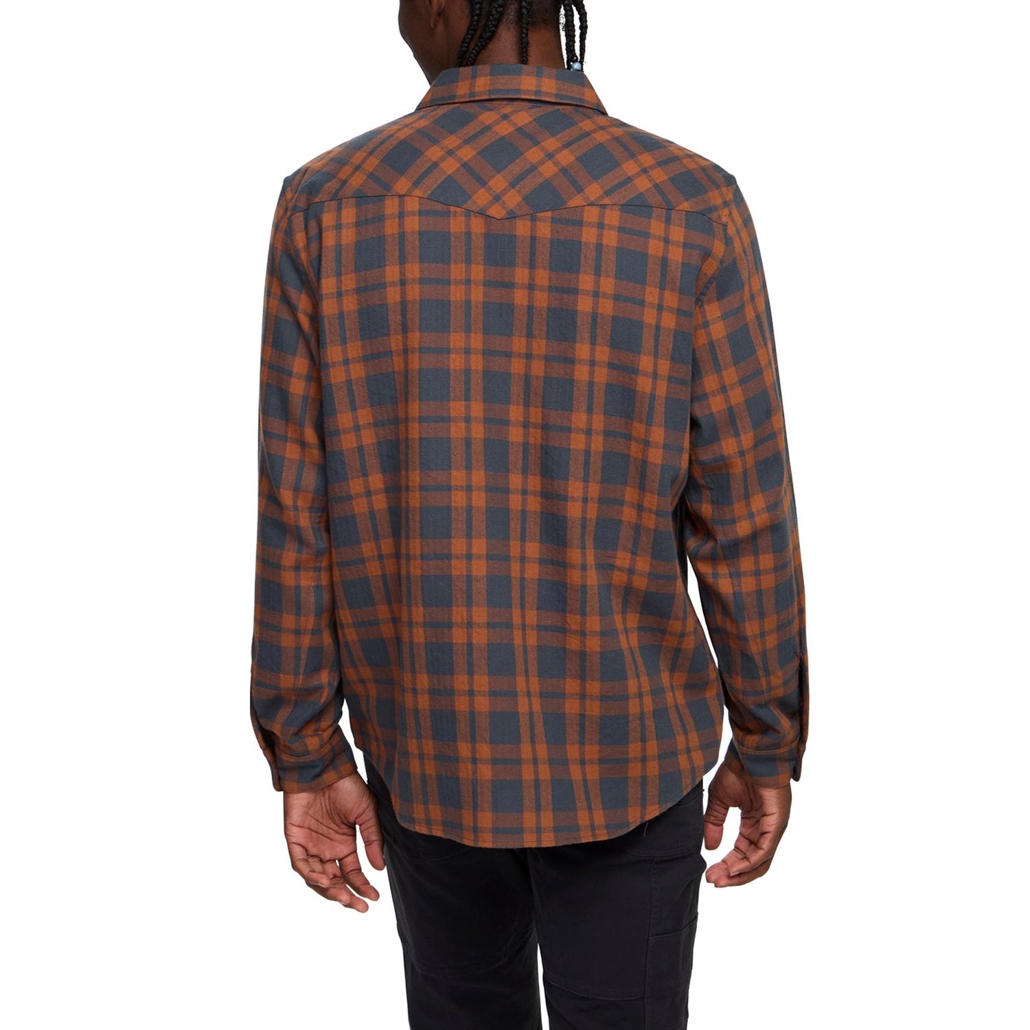 Howler Bros 01. MENS APPAREL - MENS LS SHIRTS - MENS LS BUTTON UP Men's La Grange Lightweight Flannel COHEN PLAID | STARGAZER
