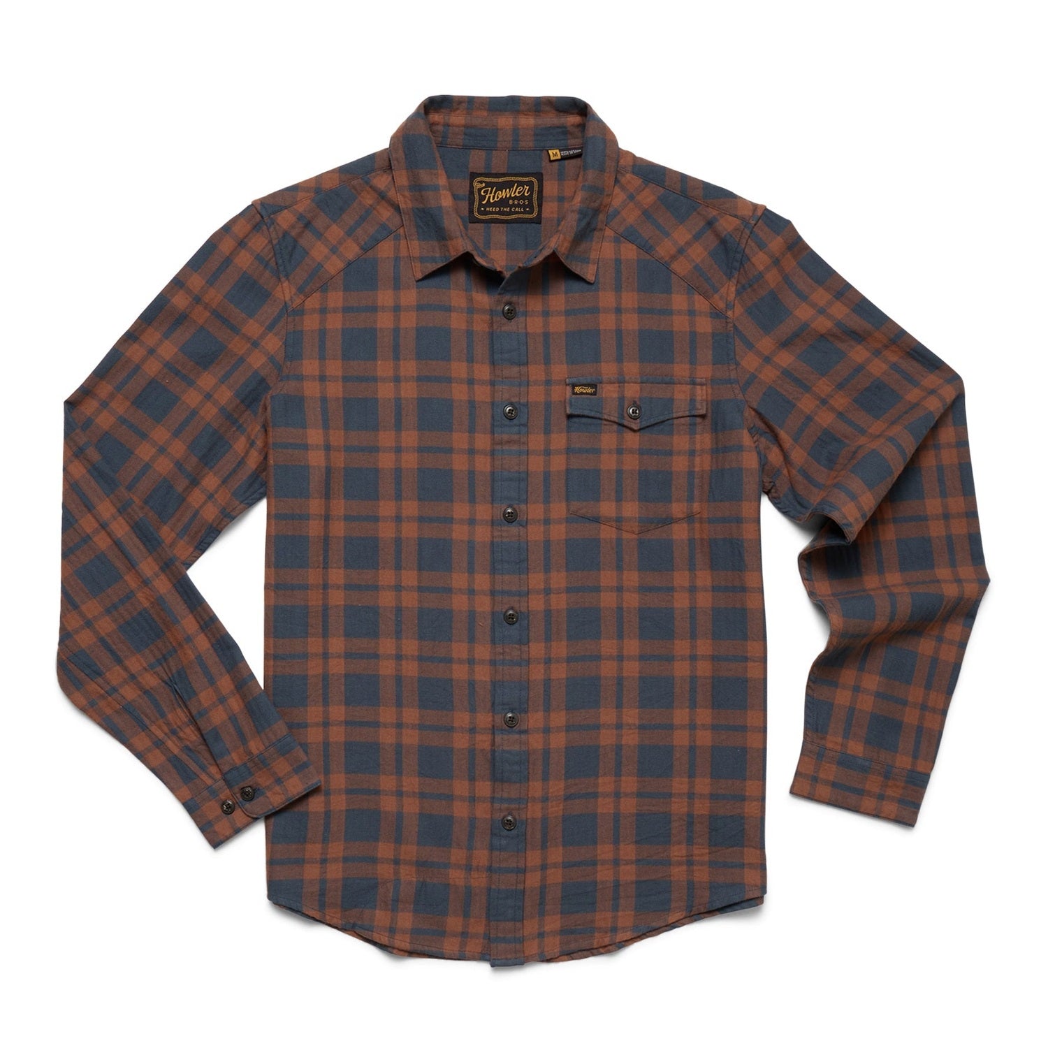 Howler Bros 01. MENS APPAREL - MENS LS SHIRTS - MENS LS BUTTON UP Men's La Grange Lightweight Flannel COHEN PLAID | STARGAZER