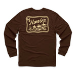 Howler Bros 01. MENS APPAREL - MENS T-SHIRTS - MENS T-SHIRT LS Men's Long Sleeve T-Shirt HOWLER POSSE | MAHOGANY