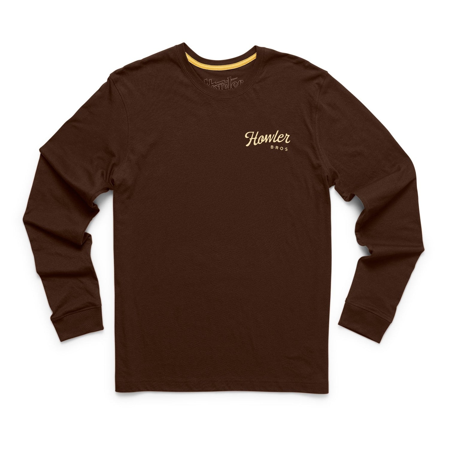 Howler Bros 01. MENS APPAREL - MENS T-SHIRTS - MENS T-SHIRT LS Men's Long Sleeve T-Shirt HOWLER POSSE | MAHOGANY