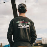 Howler Bros 01. MENS APPAREL - MENS T-SHIRTS - MENS T-SHIRT LS Men's Long Sleeve T-Shirt TRUCHA | ANTIQUE BLACK