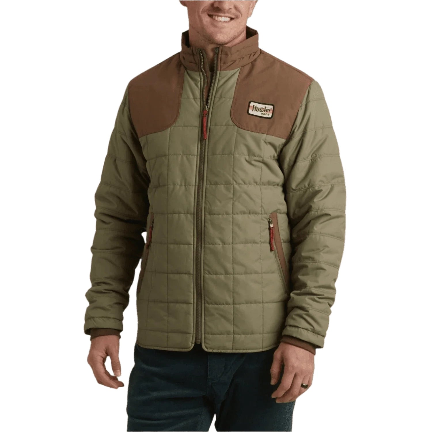 Howler Bros 01. MENS APPAREL - MENS JACKETS - MENS JACKETS INSULATED Men's Merlin Jacket MOUNTAIN GREEN | TEAK