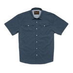 Howler Bros 01. MENS APPAREL - MENS SS SHIRTS - MENS SS BUTTON UP Men's Open Country Tech Shirt LITTLE PUDDLES | NIGHTFALL