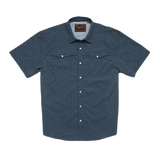 Howler Bros 01. MENS APPAREL - MENS SS SHIRTS - MENS SS BUTTON UP Men's Open Country Tech Shirt LITTLE PUDDLES | NIGHTFALL