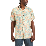 Howler Bros 01. MENS APPAREL - MENS SS SHIRTS - MENS SS BUTTON UP Men's Palapa Terry Shirt MONSTERA MASH | SHERBET