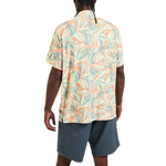 Howler Bros 01. MENS APPAREL - MENS SS SHIRTS - MENS SS BUTTON UP Men's Palapa Terry Shirt MONSTERA MASH | SHERBET