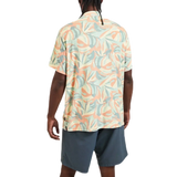 Howler Bros 01. MENS APPAREL - MENS SS SHIRTS - MENS SS BUTTON UP Men's Palapa Terry Shirt MONSTERA MASH | SHERBET