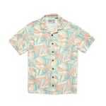 Howler Bros 01. MENS APPAREL - MENS SS SHIRTS - MENS SS BUTTON UP Men's Palapa Terry Shirt MONSTERA MASH | SHERBET