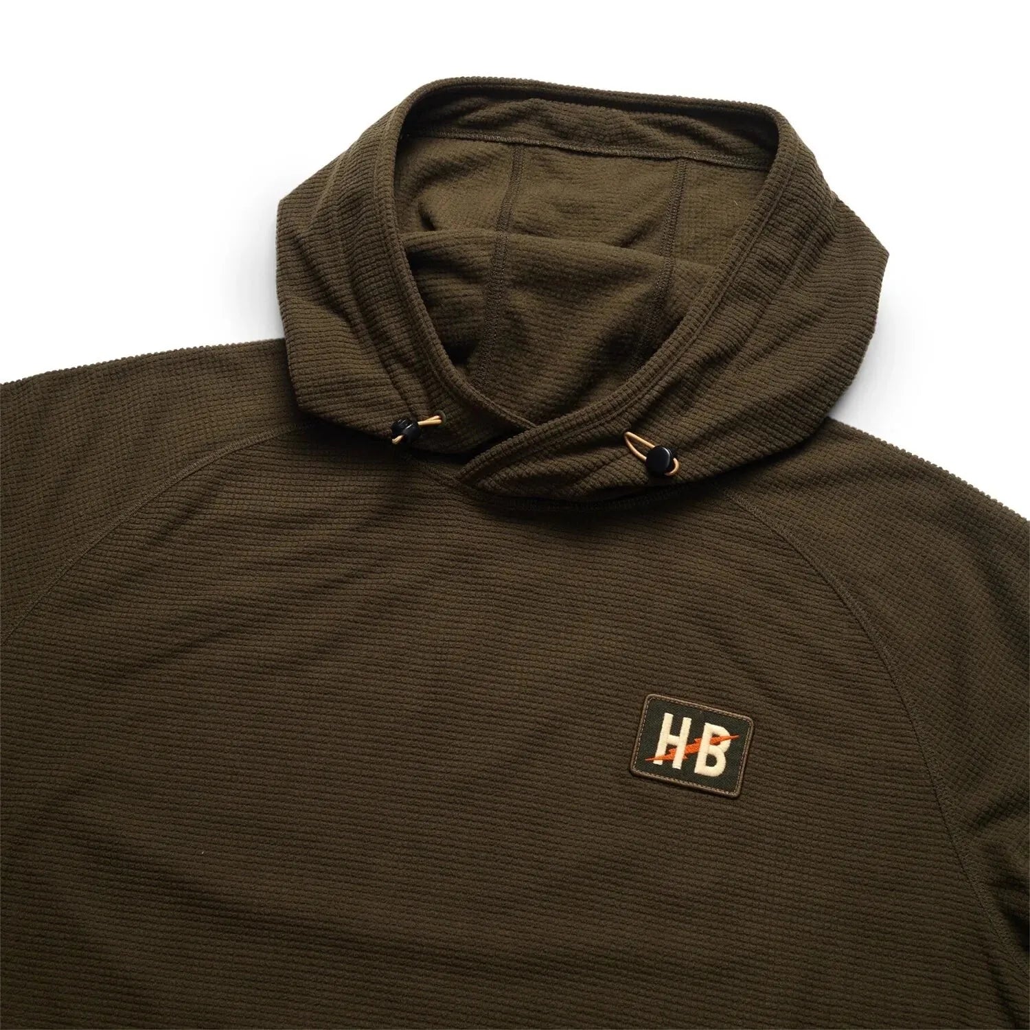 Howler Bros 01. MENS APPAREL - MENS HOODIES|SWEATERS - MENS PO HOODY Men's Palo Duro Grid Fleece Hoodie DEEP WOODS