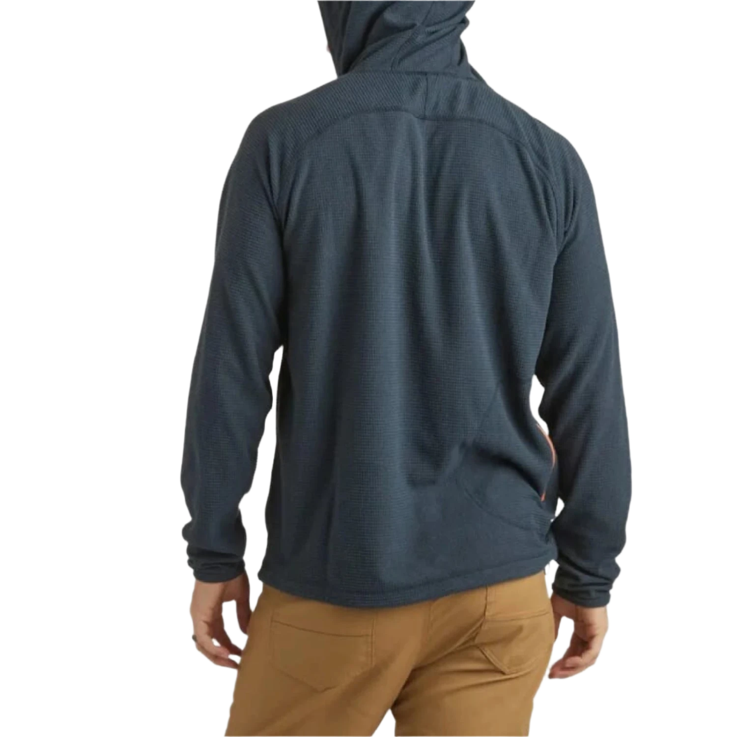 Howler Bros 01. MENS APPAREL - MENS HOODIES|SWEATERS - MENS PO HOODY Men's Palo Duro Grid Fleece Hoodie NAVAL BLUE