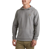 Howler Bros 01. MENS APPAREL - MENS HOODIES|SWEATERS - MENS PO HOODY Men's Palo Duro Grid Fleece Hoodie DEEP GREY HEATHER