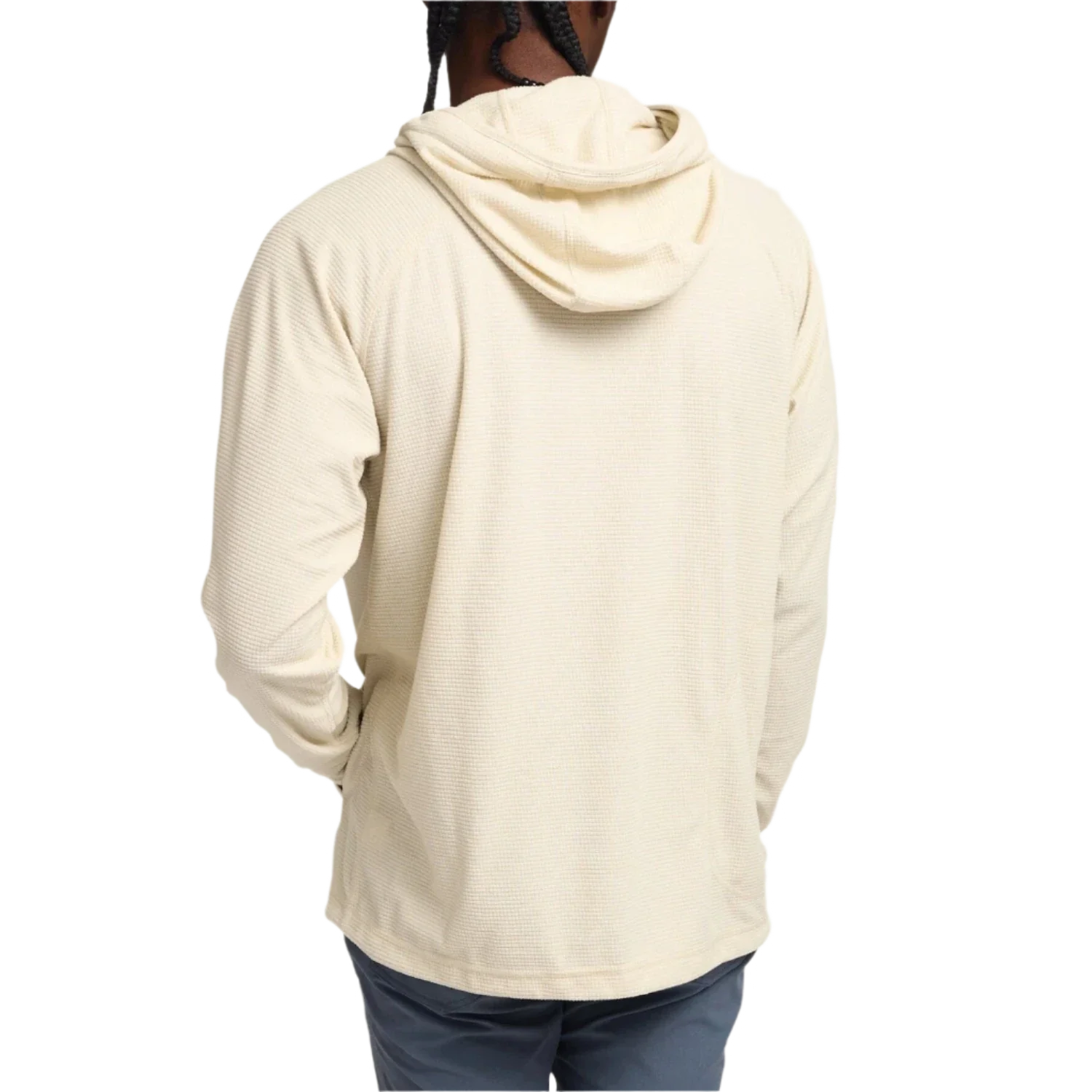 Howler Bros 01. MENS APPAREL - MENS HOODIES|SWEATERS - MENS PO HOODY Men's Palo Duro Grid Fleece Hoodie OATMEAL