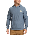 Howler Bros 01. MENS APPAREL - MENS HOODIES|SWEATERS - MENS PO HOODY Men's Palo Duro Grid Fleece Hoodie MIRAGE BLUE