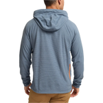 Howler Bros 01. MENS APPAREL - MENS HOODIES|SWEATERS - MENS PO HOODY Men's Palo Duro Grid Fleece Hoodie MIRAGE BLUE