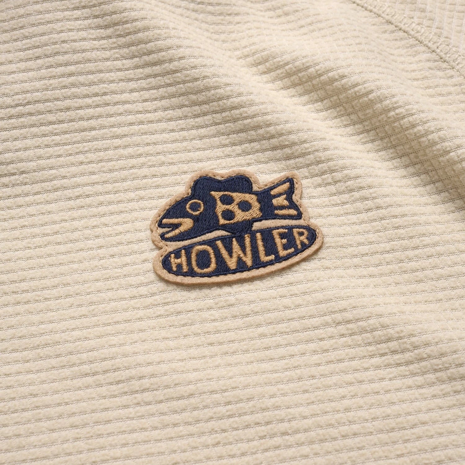 Howler Bros 01. MENS APPAREL - MENS HOODIES|SWEATERS - MENS PO HOODY Men's Palo Duro Grid Fleece Hoodie OATMEAL