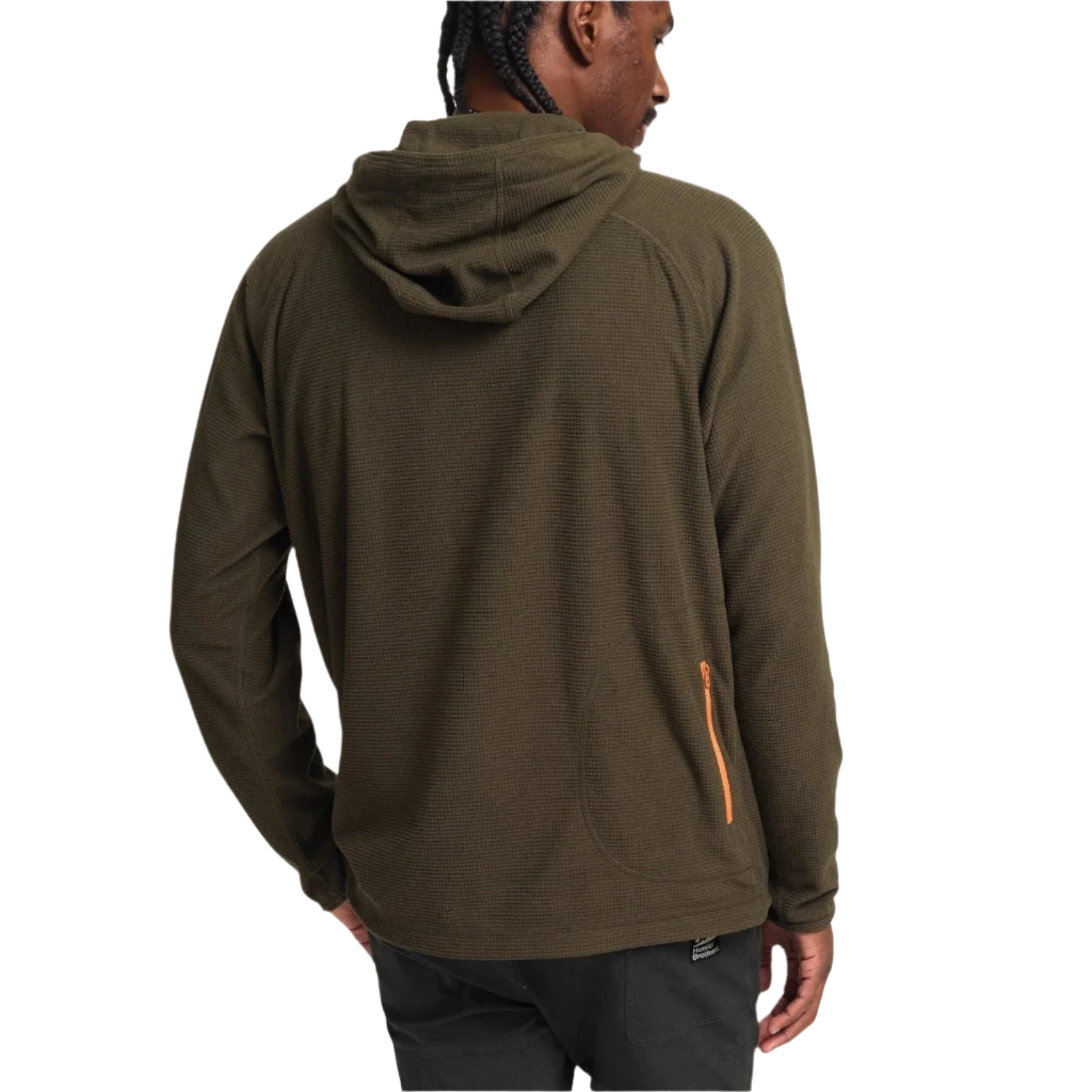 Howler Bros 01. MENS APPAREL - MENS HOODIES|SWEATERS - MENS PO HOODY Men's Palo Duro Grid Fleece Hoodie DEEP WOODS