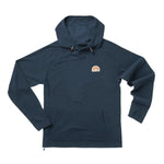 Howler Bros 01. MENS APPAREL - MENS HOODIES|SWEATERS - MENS PO HOODY Men's Palo Duro Grid Fleece Hoodie NAVAL BLUE