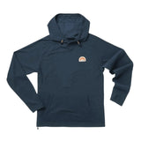 Howler Bros 01. MENS APPAREL - MENS HOODIES|SWEATERS - MENS PO HOODY Men's Palo Duro Grid Fleece Hoodie NAVAL BLUE