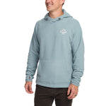 Howler Bros 01. MENS APPAREL - MENS HOODIES|SWEATERS - MENS PO HOODY Men's Palo Duro Grid Fleece Hoodie MOUNTAIN GRID | IRON BLUE