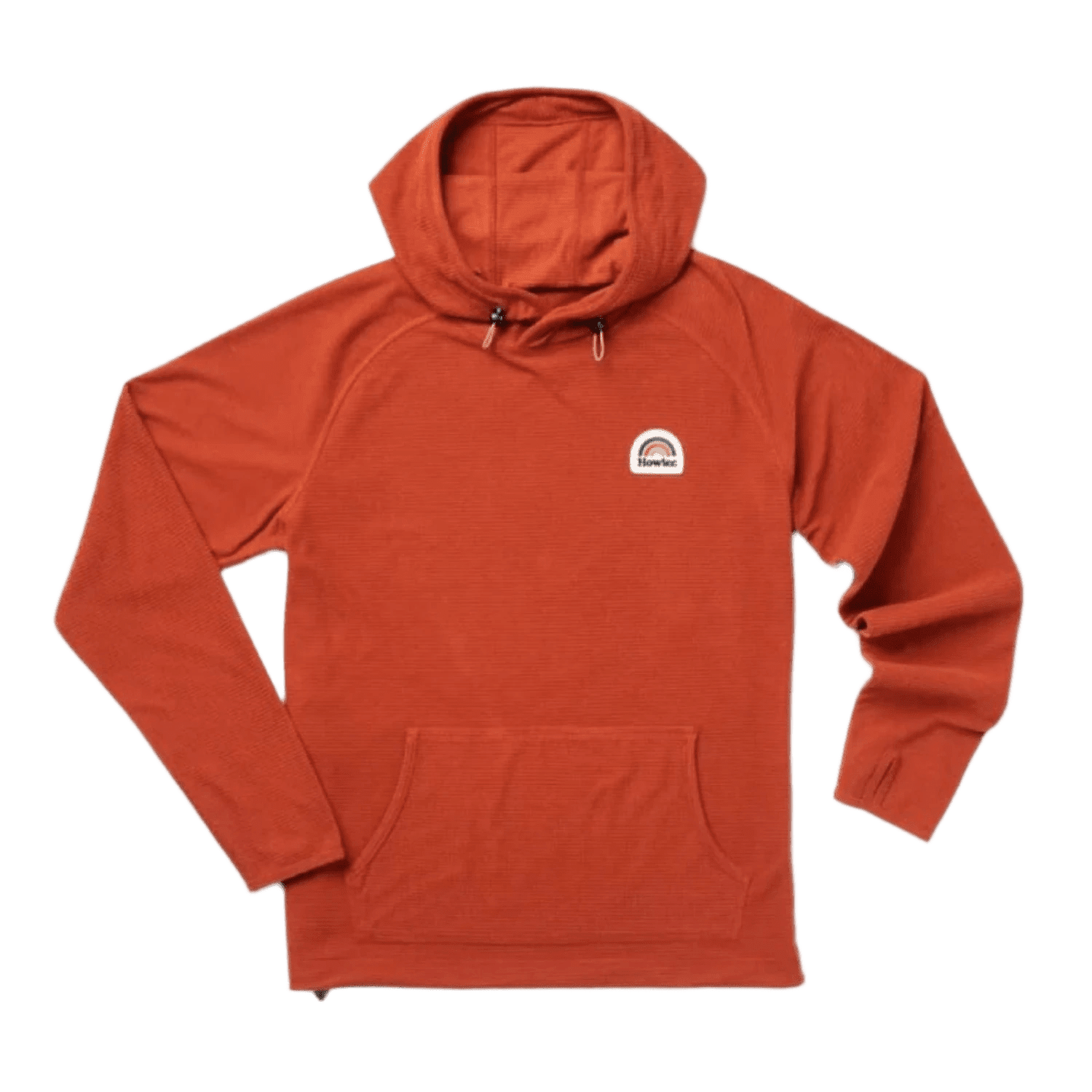 Howler Bros 01. MENS APPAREL - MENS HOODIES|SWEATERS - MENS PO HOODY Men's Palo Duro Grid Fleece Hoodie CINNAMON