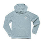 Howler Bros 01. MENS APPAREL - MENS HOODIES|SWEATERS - MENS PO HOODY Men's Palo Duro Grid Fleece Hoodie MOUNTAIN GRID | IRON BLUE