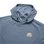 Howler Bros 01. MENS APPAREL - MENS HOODIES|SWEATERS - MENS PO HOODY Men's Palo Duro Grid Fleece Hoodie MIRAGE BLUE